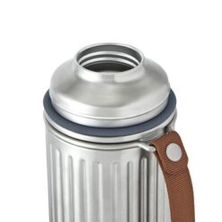 Termos 1000 ml Black+Blum Duo z nadrukiem Twojego logo, materiał: pp, stal nierdzewna, stal, kolor: szary