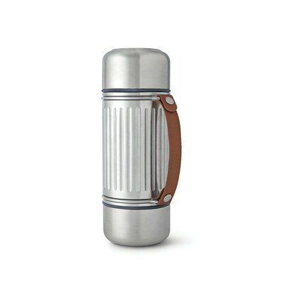 Termos 1000 ml Black+Blum Duo z nadrukiem Twojego logo, materiał: pp, stal nierdzewna, stal, kolor: szary Termos 1000 ml Black+Blum Duo z nadrukiem Twojego logo, materiał: pp, stal nierdzewna, stal, kolor: szary