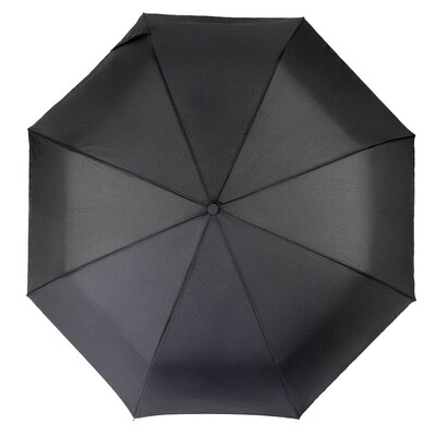 Mały parasol automatyczny 21" AWARE™ RPET z nadrukiem Twojego logo, materiał: rpet, kolor: czarny Mały parasol automatyczny 21" AWARE™ RPET z nadrukiem Twojego logo, materiał: rpet, kolor: czarny
