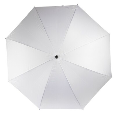 Parasol sztormowy 30" AWARE™ RPET z nadrukiem Twojego logo, materiał: włókno szklane, rpet, kolor: biały Parasol sztormowy 30" AWARE™ RPET z nadrukiem Twojego logo, materiał: włókno szklane, rpet, kolor: biały