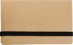 Zestaw do notatek, karteczki samoprzylepne z nadrukiem Twojego logo, materiał: metal, guma, karton, papier, kolor: jasnobrązowy