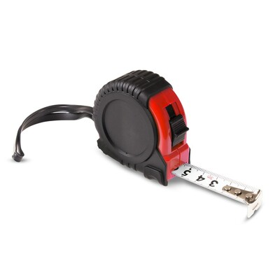 Miara 3m | Osahar z nadrukiem Twojego logo, materiał: pp, kolor: czerwony Miara 3m | Osahar z nadrukiem Twojego logo, materiał: pp, kolor: czerwony