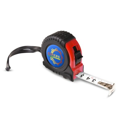 Miara 3m | Osahar z nadrukiem Twojego logo, materiał: pp, kolor: czerwony Miara 3m | Osahar z nadrukiem Twojego logo, materiał: pp, kolor: czerwony