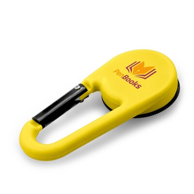 Kompas z karabińczykiem | Madu z nadrukiem Twojego logo, materiał: plastik, kolor: żółty Kompas z karabińczykiem | Madu z nadrukiem Twojego logo, materiał: plastik, kolor: żółty