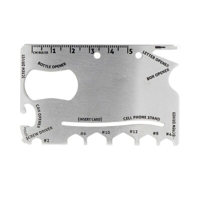 Narzędzie wielofunkcyjne, 9 funkcji | Dalton z nadrukiem Twojego logo, materiał: stal nierdzewna, stal, kolor: srebrny Narzędzie wielofunkcyjne, 9 funkcji | Dalton z nadrukiem Twojego logo, materiał: stal nierdzewna, stal, kolor: srebrny