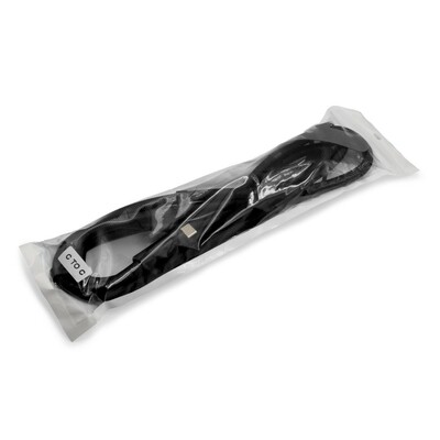 Smycz do telefonu z kablem do transmisji danych i ładowania | Bassam z nadrukiem Twojego logo, materiał: aluminium, nylon, kolor: czarny Smycz do telefonu z kablem do transmisji danych i ładowania | Bassam z nadrukiem Twojego logo, materiał: aluminium, nylon, kolor: czarny