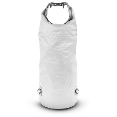 Wodoodporna torba, worek 20 L | Buklor z nadrukiem Twojego logo, materiał: pp, pvc, poliester, ripstop, kolor: biały Wodoodporna torba, worek 20 L | Buklor z nadrukiem Twojego logo, materiał: pp, pvc, poliester, ripstop, kolor: biały