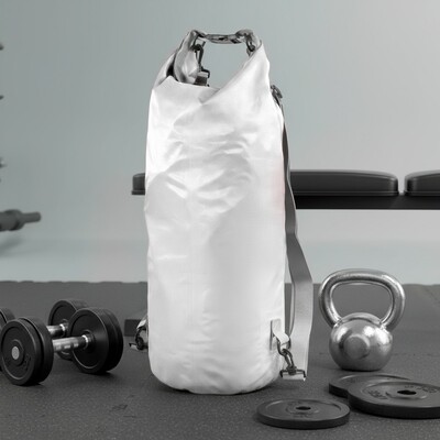 Wodoodporna torba, worek 20 L | Buklor z nadrukiem Twojego logo, materiał: pp, pvc, poliester, ripstop, kolor: biały Wodoodporna torba, worek 20 L | Buklor z nadrukiem Twojego logo, materiał: pp, pvc, poliester, ripstop, kolor: biały