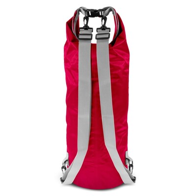 Wodoodporna torba, worek 20 L | Buklor z nadrukiem Twojego logo, materiał: pp, pvc, poliester, ripstop, kolor: czerwony Wodoodporna torba, worek 20 L | Buklor z nadrukiem Twojego logo, materiał: pp, pvc, poliester, ripstop, kolor: czerwony