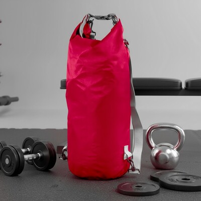 Wodoodporna torba, worek 20 L | Buklor z nadrukiem Twojego logo, materiał: pp, pvc, poliester, ripstop, kolor: czerwony Wodoodporna torba, worek 20 L | Buklor z nadrukiem Twojego logo, materiał: pp, pvc, poliester, ripstop, kolor: czerwony