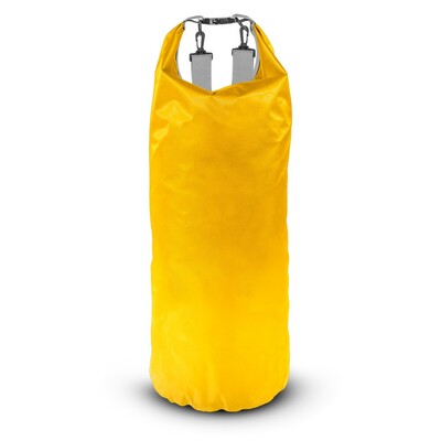 Wodoodporna torba, worek 20 L | Buklor z nadrukiem Twojego logo, materiał: pp, pvc, poliester, ripstop, kolor: żółty Wodoodporna torba, worek 20 L | Buklor z nadrukiem Twojego logo, materiał: pp, pvc, poliester, ripstop, kolor: żółty