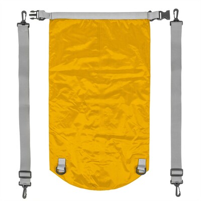 Wodoodporna torba, worek 20 L | Buklor z nadrukiem Twojego logo, materiał: pp, pvc, poliester, ripstop, kolor: żółty Wodoodporna torba, worek 20 L | Buklor z nadrukiem Twojego logo, materiał: pp, pvc, poliester, ripstop, kolor: żółty