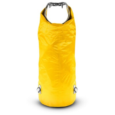 Wodoodporna torba, worek 20 L | Buklor z nadrukiem Twojego logo, materiał: pp, pvc, poliester, ripstop, kolor: żółty Wodoodporna torba, worek 20 L | Buklor z nadrukiem Twojego logo, materiał: pp, pvc, poliester, ripstop, kolor: żółty