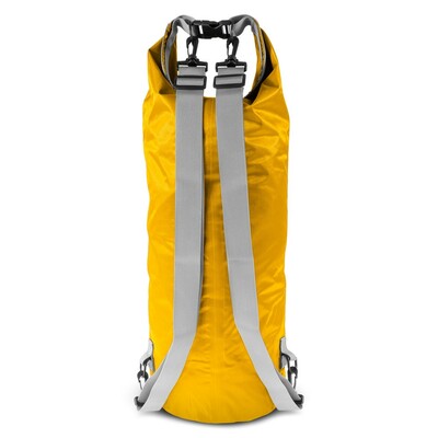 Wodoodporna torba, worek 20 L | Buklor z nadrukiem Twojego logo, materiał: pp, pvc, poliester, ripstop, kolor: żółty Wodoodporna torba, worek 20 L | Buklor z nadrukiem Twojego logo, materiał: pp, pvc, poliester, ripstop, kolor: żółty