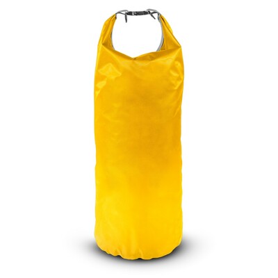 Wodoodporna torba, worek 20 L | Buklor z nadrukiem Twojego logo, materiał: pp, pvc, poliester, ripstop, kolor: żółty Wodoodporna torba, worek 20 L | Buklor z nadrukiem Twojego logo, materiał: pp, pvc, poliester, ripstop, kolor: żółty