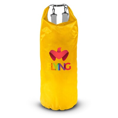 Wodoodporna torba, worek 20 L | Buklor z nadrukiem Twojego logo, materiał: pp, pvc, poliester, ripstop, kolor: żółty Wodoodporna torba, worek 20 L | Buklor z nadrukiem Twojego logo, materiał: pp, pvc, poliester, ripstop, kolor: żółty