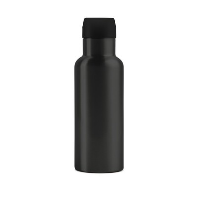 Butelka termiczna 500 ml VINGA Balti z nadrukiem Twojego logo, materiał: stal nierdzewna, stal, kolor: czarny Butelka termiczna 500 ml VINGA Balti z nadrukiem Twojego logo, materiał: stal nierdzewna, stal, kolor: czarny