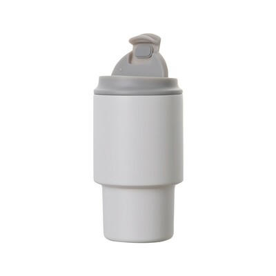 Kubek termiczny 350 ml VINGA Nagano z nadrukiem Twojego logo, materiał: pp, stal nierdzewna, stal, kolor: biały Kubek termiczny 350 ml VINGA Nagano z nadrukiem Twojego logo, materiał: pp, stal nierdzewna, stal, kolor: biały