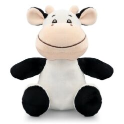Pluszowa krowa | Zigeta z nadrukiem Twojego logo, materiał: plusz, kolor: czarno-biały