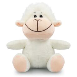 Pluszowa owca | Klinta z nadrukiem Twojego logo, materiał: plusz, kolor: biały