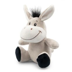 Pluszowy osiołek | Zigis z nadrukiem Twojego logo, materiał: plusz, kolor: szary