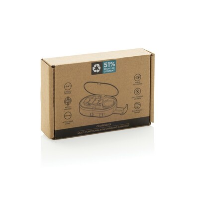 Zestaw do ładowania 60W z nadrukiem Twojego logo, materiał: tpe, kolor: black Zestaw do ładowania 60W z nadrukiem Twojego logo, materiał: tpe, kolor: black