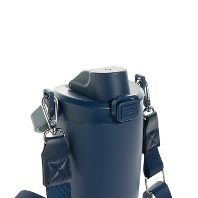 Kubek termiczny 600 ml Avira Ayala z nadrukiem Twojego logo, materiał: pp, stal nierdzewna, stal, kolor: navy Kubek termiczny 600 ml Avira Ayala z nadrukiem Twojego logo, materiał: pp, stal nierdzewna, stal, kolor: navy