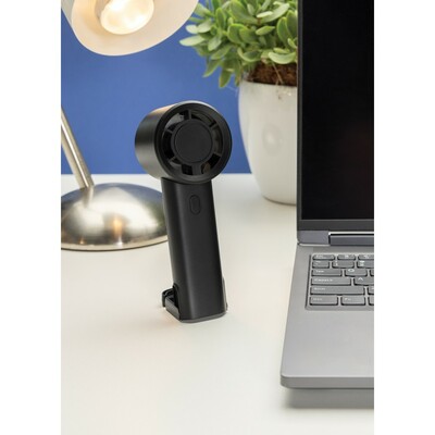 Wentylator kieszonkowy, składany z nadrukiem Twojego logo, kolor: black Wentylator kieszonkowy, składany z nadrukiem Twojego logo, kolor: black