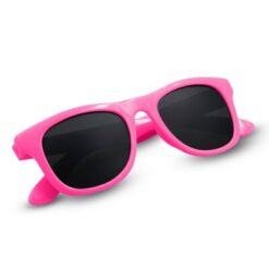 Okulary przeciwsłoneczne, rozmiar dziecięcy | Sia z nadrukiem Twojego logo, materiał: plastik, kolor: różowy