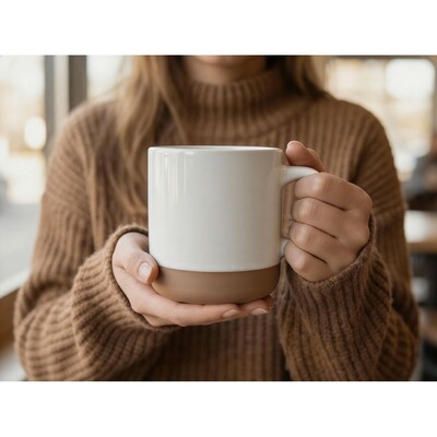 Kubek ceramiczny 340 ml | Aato z nadrukiem Twojego logo, materiał: ceramika, kolor: biały Kubek ceramiczny 340 ml | Aato z nadrukiem Twojego logo, materiał: ceramika, kolor: biały