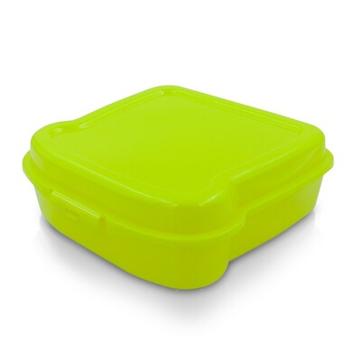 Pudełko śniadaniowe "kanapka" 450 ml | Saffo z nadrukiem Twojego logo, materiał: pp, kolor: jasnozielony Pudełko śniadaniowe "kanapka" 450 ml | Saffo z nadrukiem Twojego logo, materiał: pp, kolor: jasnozielony