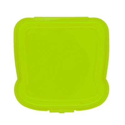 Pudełko śniadaniowe "kanapka" 450 ml | Saffo z nadrukiem Twojego logo, materiał: pp, kolor: jasnozielony Pudełko śniadaniowe "kanapka" 450 ml | Saffo z nadrukiem Twojego logo, materiał: pp, kolor: jasnozielony