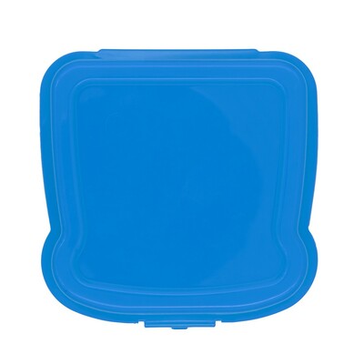 Pudełko śniadaniowe "kanapka" 450 ml | Saffo z nadrukiem Twojego logo, materiał: pp, kolor: niebieski Pudełko śniadaniowe "kanapka" 450 ml | Saffo z nadrukiem Twojego logo, materiał: pp, kolor: niebieski