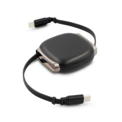 Kabel do ładowania | Luborek z nadrukiem Twojego logo, materiał: plastik, kolor: czarny