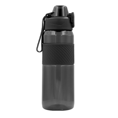 Butelka sportowa 850 ml Air Gifts |Flore z nadrukiem Twojego logo, materiał: plastik, pp, pc, tritan, kolor: czarny Butelka sportowa 850 ml Air Gifts |Flore z nadrukiem Twojego logo, materiał: plastik, pp, pc, tritan, kolor: czarny
