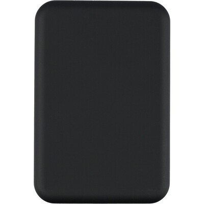 Bezprzewodowy Power Bank 5000 mAh z nadrukiem Twojego logo, kolor: czarny Bezprzewodowy Power Bank 5000 mAh z nadrukiem Twojego logo, kolor: czarny