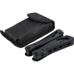 Narzędzie wielofunkcyjne, 13 funkcji z nadrukiem Twojego logo, materiał: plastik, stal nierdzewna, stal, kolor: czarny