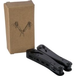 Narzędzie wielofunkcyjne, 13 funkcji z nadrukiem Twojego logo, materiał: plastik, stal nierdzewna, stal, kolor: czarny