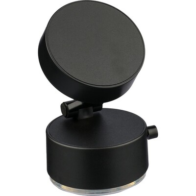 Stojak na telefon z nadrukiem Twojego logo, materiał: plastik, kolor: czarny Stojak na telefon z nadrukiem Twojego logo, materiał: plastik, kolor: czarny