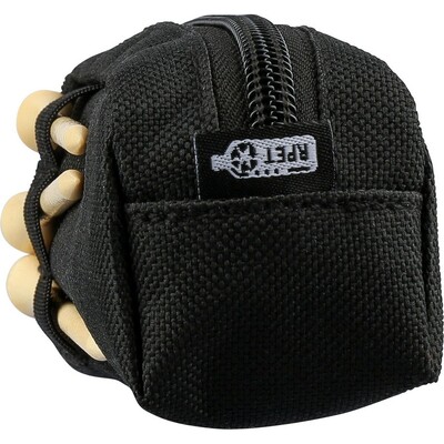 Zestaw piłeczek do golfa z nadrukiem Twojego logo, materiał: guma, poliester, rpet, kolor: czarny Zestaw piłeczek do golfa z nadrukiem Twojego logo, materiał: guma, poliester, rpet, kolor: czarny