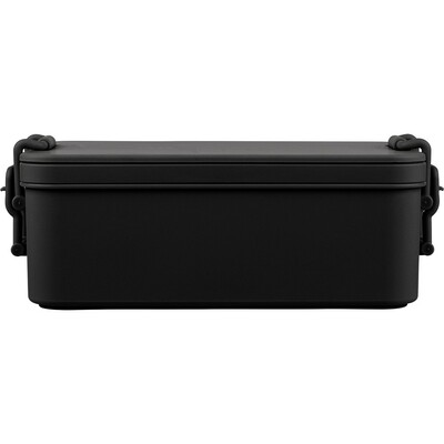 Pudełko śniadaniowe 2,2l z nadrukiem Twojego logo, materiał: pp, kolor: czarny Pudełko śniadaniowe 2,2l z nadrukiem Twojego logo, materiał: pp, kolor: czarny