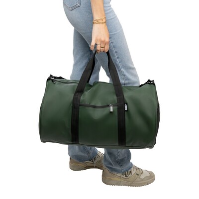 Torba sportowa, podróżna z nadrukiem Twojego logo, materiał: rpet, kolor: zielony Torba sportowa, podróżna z nadrukiem Twojego logo, materiał: rpet, kolor: zielony