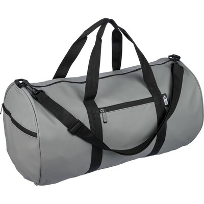 Torba sportowa, podróżna z nadrukiem Twojego logo, materiał: rpet, kolor: szary Torba sportowa, podróżna z nadrukiem Twojego logo, materiał: rpet, kolor: szary