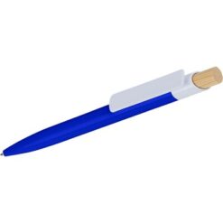 Długopis z nadrukiem Twojego logo, materiał: metal, plastik, bambus, kolor: granatowy