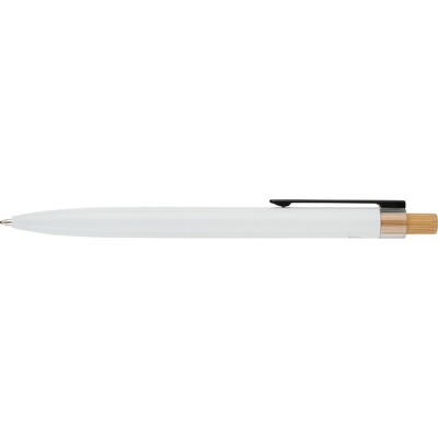 Długopis z nadrukiem Twojego logo, materiał: metal, aluminium, bambus, rpet, kolor: biały Długopis z nadrukiem Twojego logo, materiał: metal, aluminium, bambus, rpet, kolor: biały