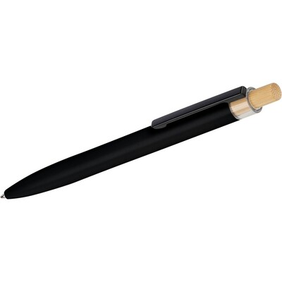 Długopis z nadrukiem Twojego logo, materiał: metal, aluminium, bambus, rpet, kolor: czarny Długopis z nadrukiem Twojego logo, materiał: metal, aluminium, bambus, rpet, kolor: czarny