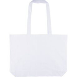 Torba na zakupy z nadrukiem Twojego logo, materiał: bawełna, kolor: biały