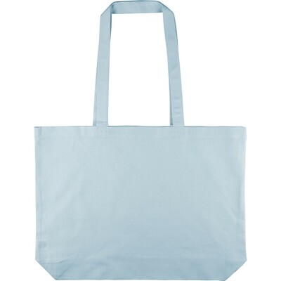 Torba na zakupy z nadrukiem Twojego logo, materiał: bawełna, kolor: niebieski pastelowy Torba na zakupy z nadrukiem Twojego logo, materiał: bawełna, kolor: niebieski pastelowy