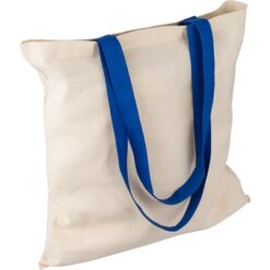 Torba na zakupy z nadrukiem Twojego logo, materiał: bawełna, kolor: niebieski