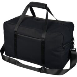 Torba sportowa, podróżna z nadrukiem Twojego logo, materiał: pu, poliester, kolor: czarny